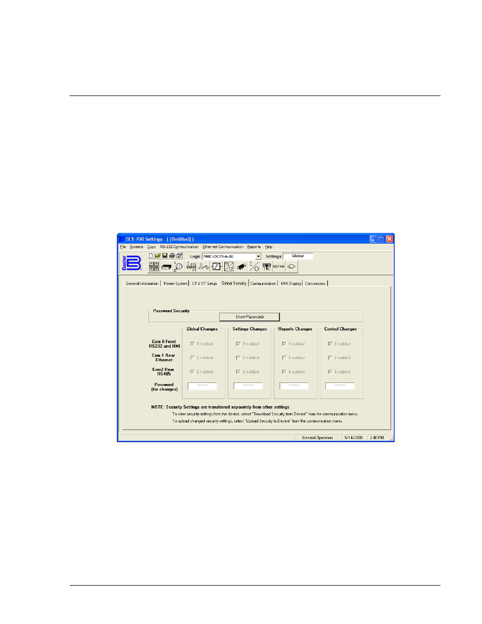 Tcp/ip ascii communication, Tcp/ip ascii communication -19 | Basler Electric BE1-700 User Manual | Page 411 / 460
