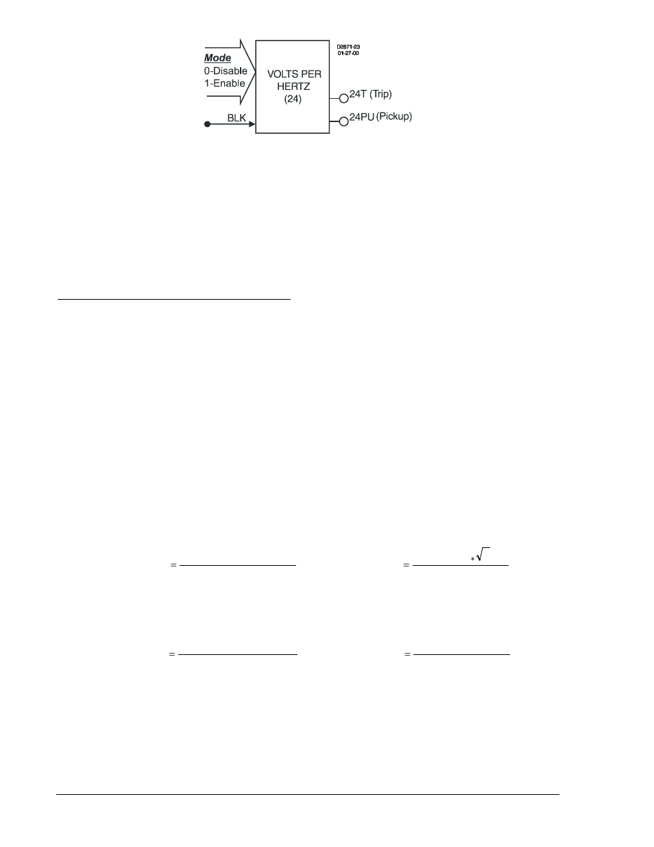 Figure 4-15. overexcitation logic block -20 | Basler Electric BE1-700 User Manual | Page 76 / 460