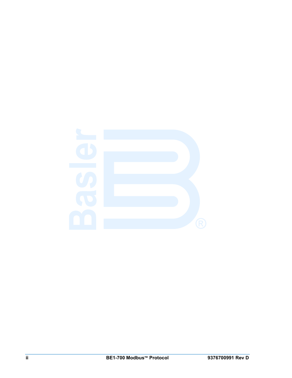 Basler Electric BE1-700 Modbus Protocol User Manual | Page 10 / 92