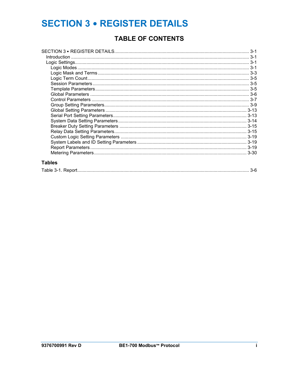 Basler Electric BE1-700 Modbus Protocol User Manual | Page 47 / 92