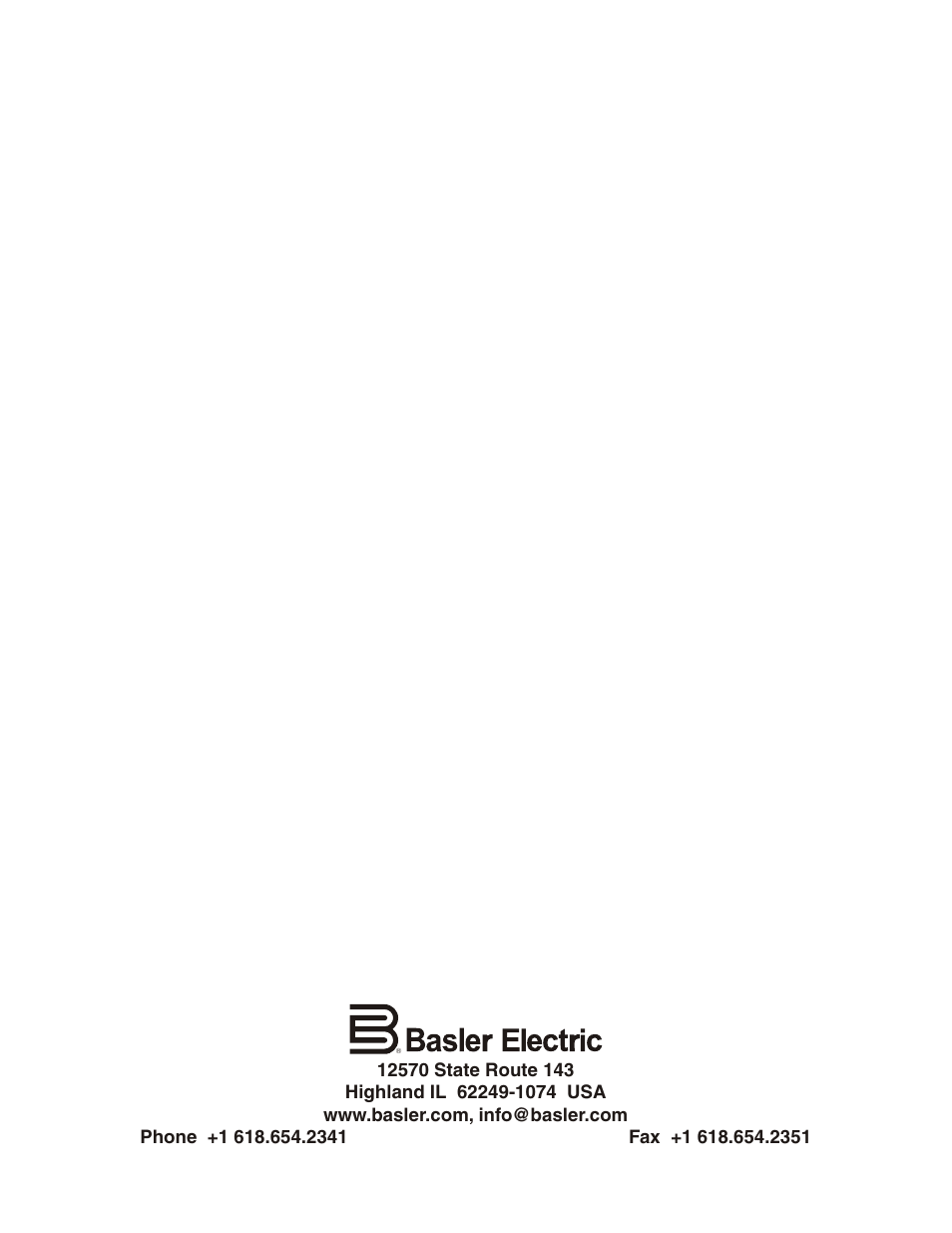 Basler Electric BE1-50/51B User Manual | Page 76 / 76