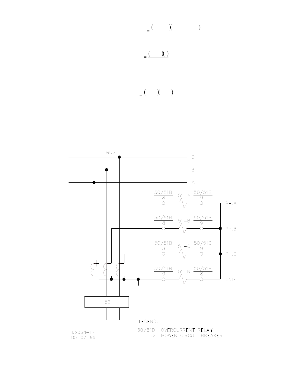 Connections, Connections -3, Figure 4-2. ac input connections -3 | Basler Electric BE1-50/51B-122 User Manual | Page 37 / 66