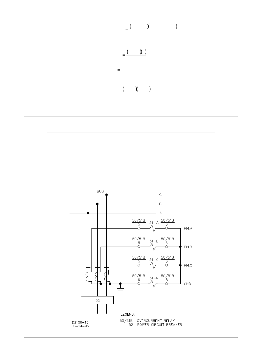 Connections, Connections -6, Figure 4-6. ac input connections -6 | Basler Electric BE1-50/51B-232 User Manual | Page 36 / 64
