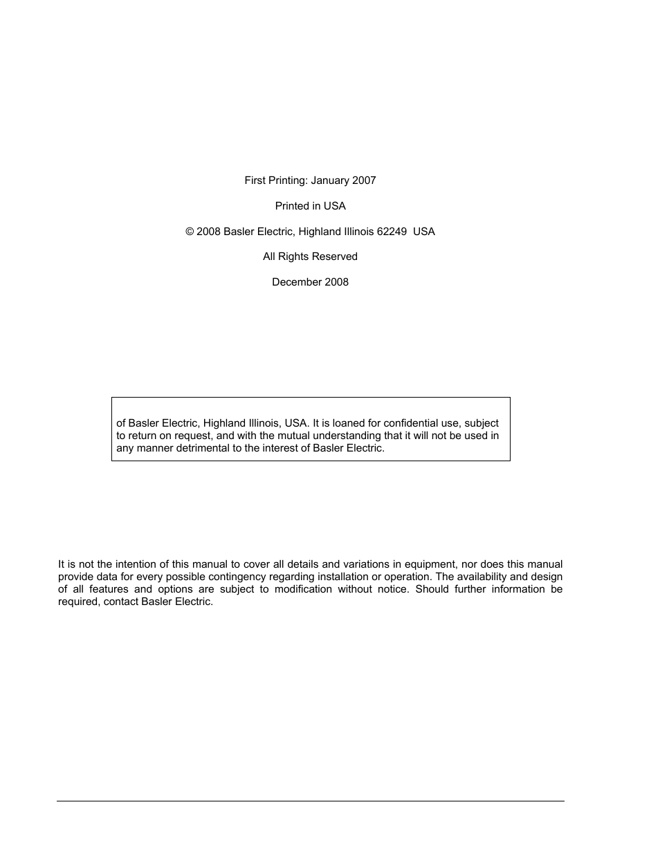 Basler Electric BE1-50/51B-232 User Manual | Page 4 / 64