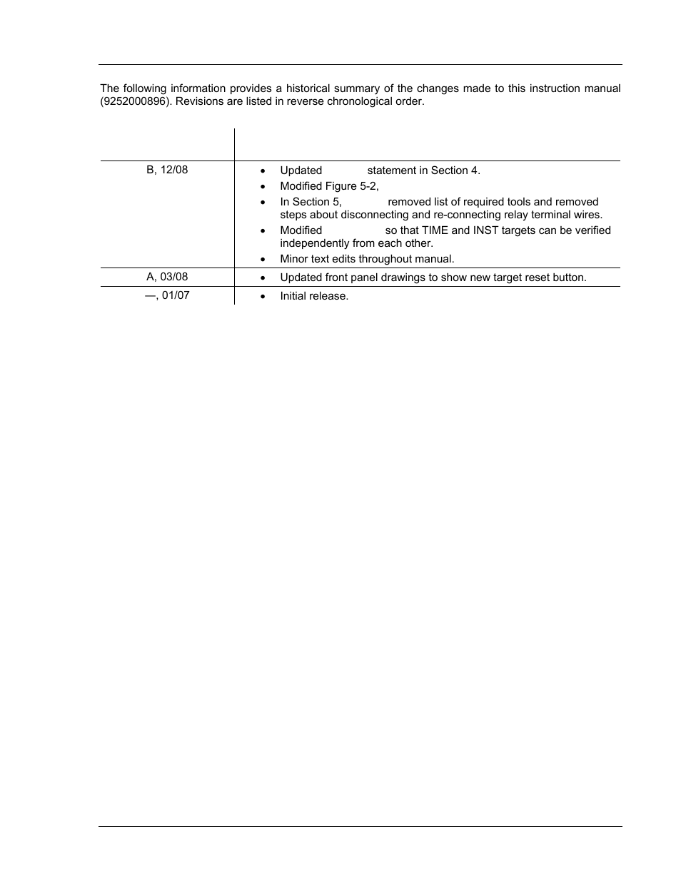 Revision history | Basler Electric BE1-50/51B-232 User Manual | Page 5 / 64