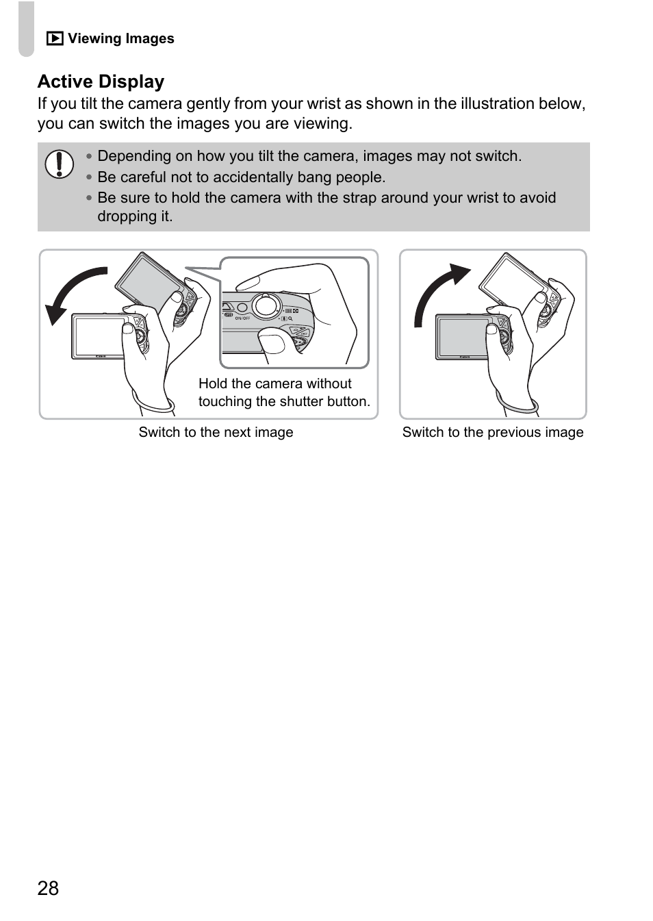 Active display | Canon IXUS 990IS User Manual | Page 28 / 162