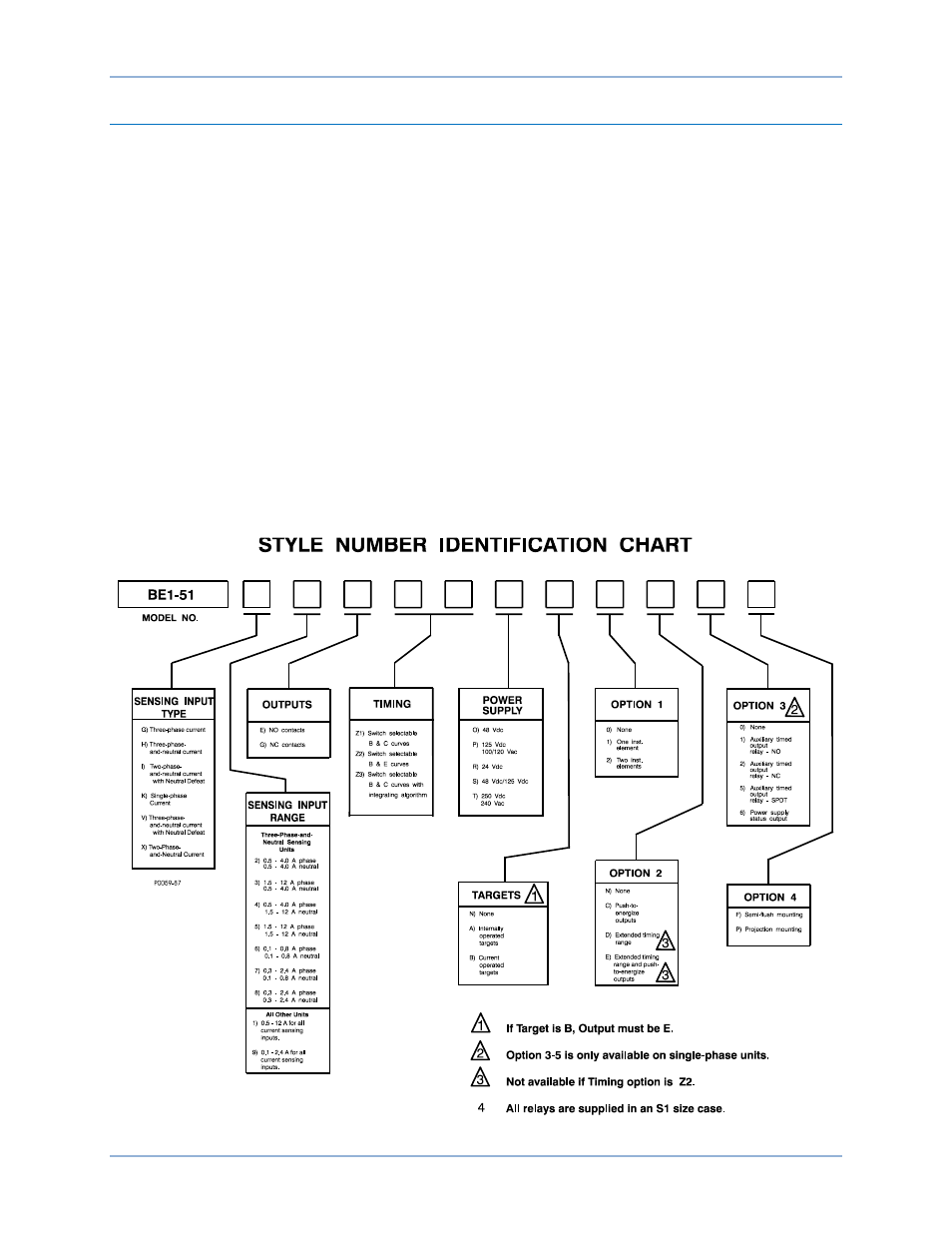 Model and style number description | Basler Electric BE1-51 User Manual | Page 10 / 100