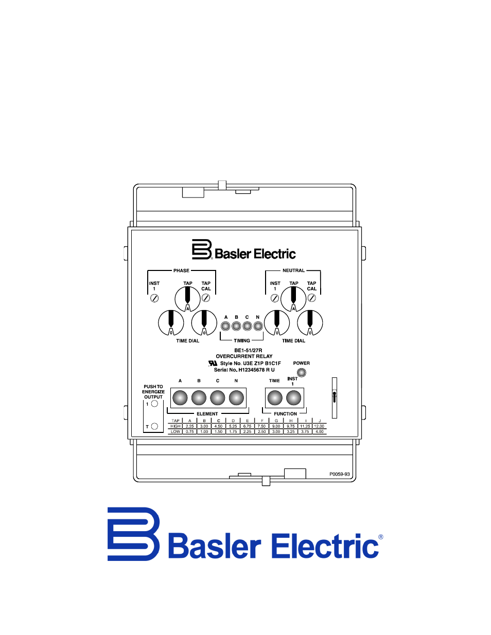 Basler Electric BE1-51/27R User Manual | 114 pages