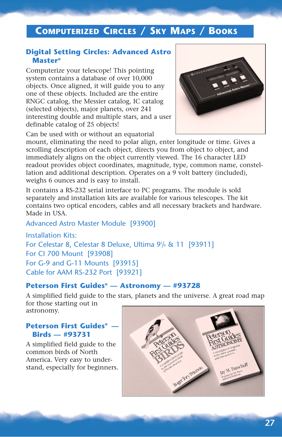 Advanced astro master, Beginning books | Canon 93517 User Manual | Page 27 / 36