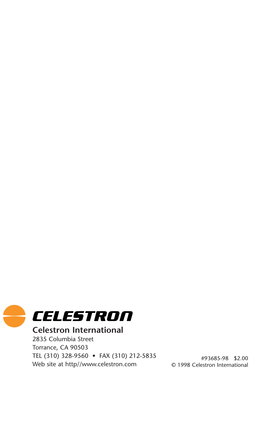 Celestron international | Canon 93517 User Manual | Page 36 / 36