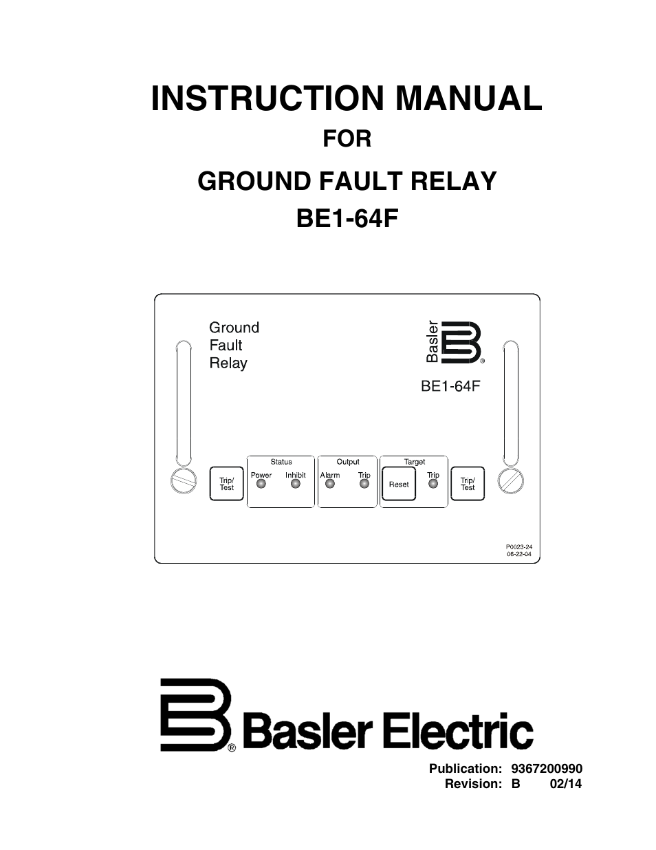 Basler Electric BE1-64F User Manual | 30 pages