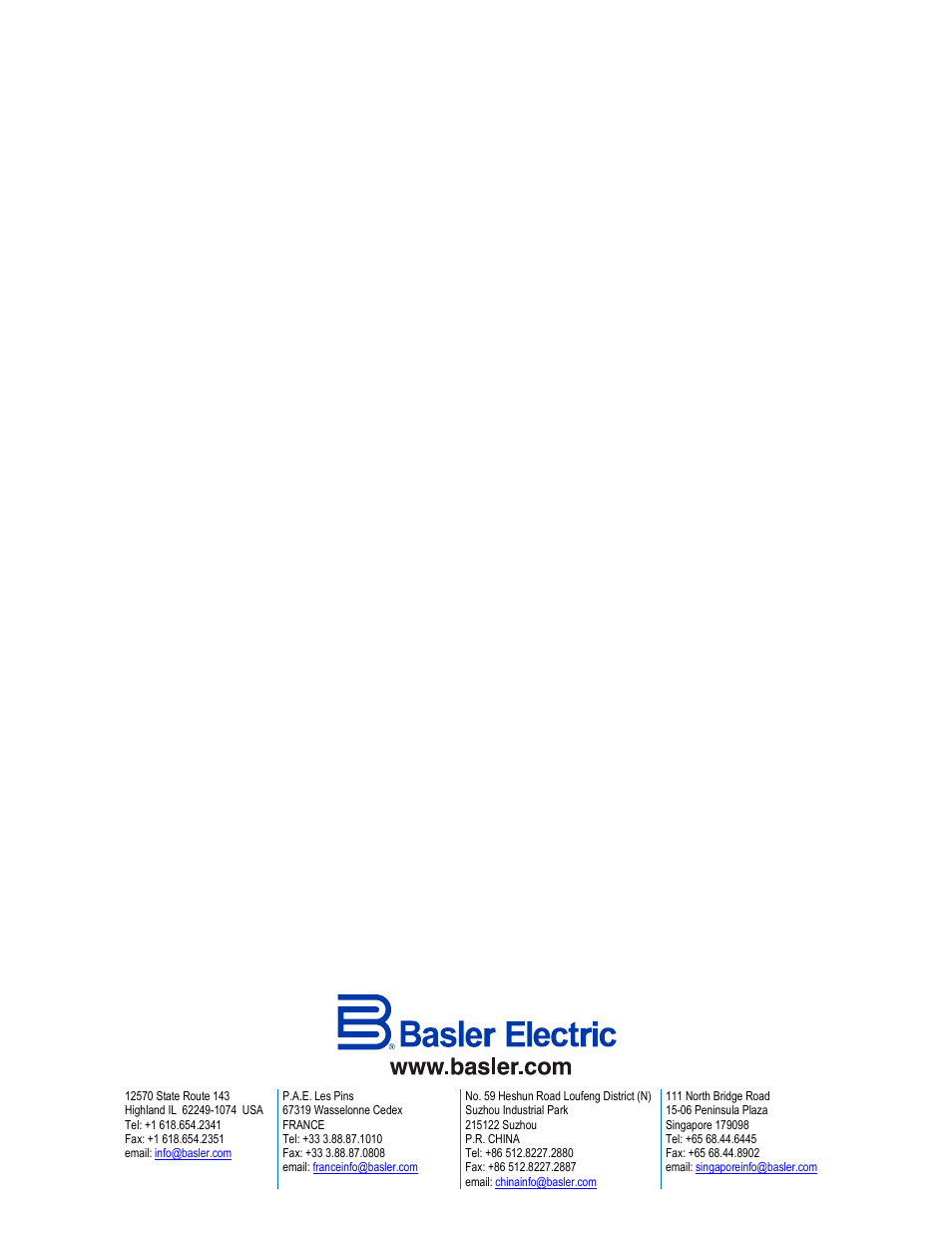 Basler Electric BE1-25 User Manual | Page 66 / 66