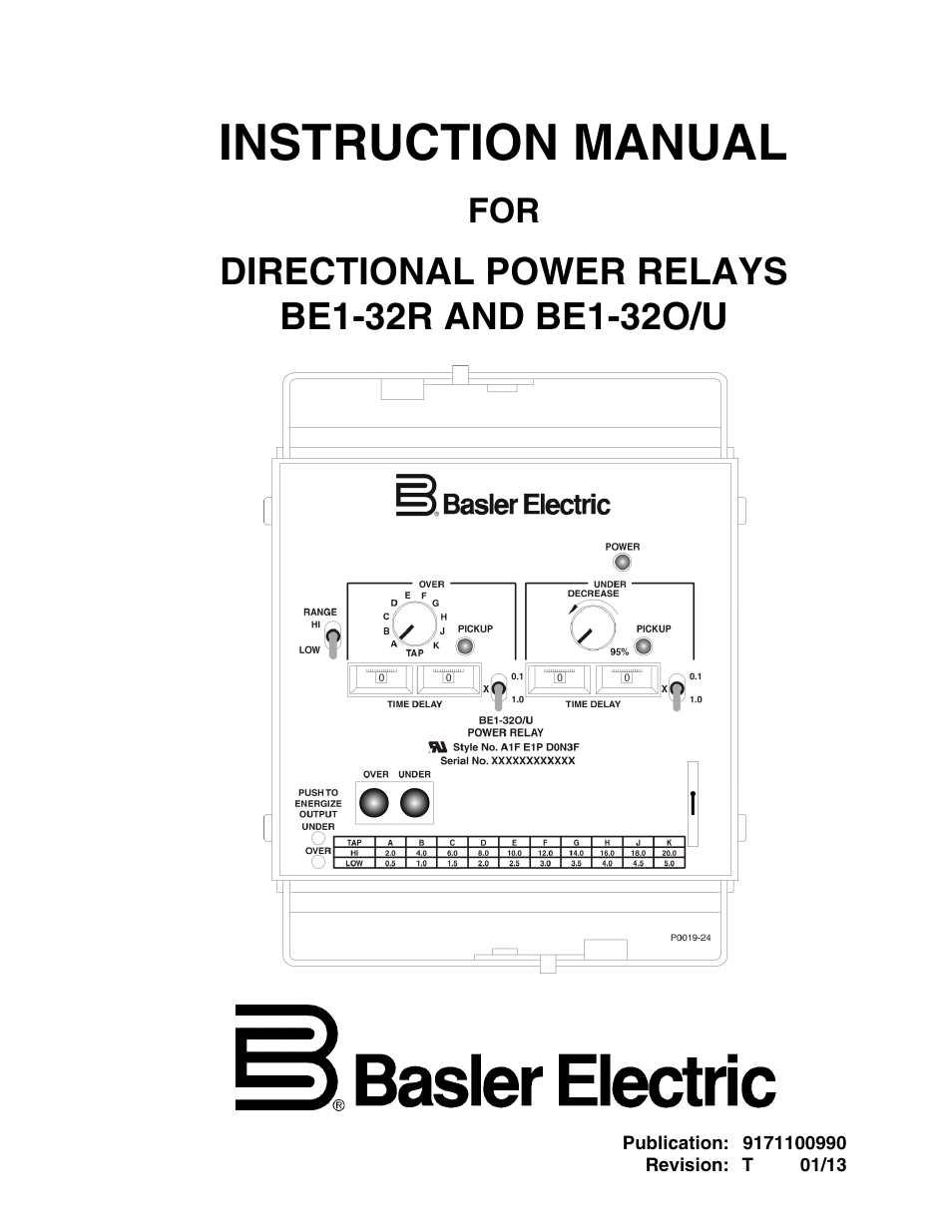 Basler Electric BE1-32R User Manual | 82 pages