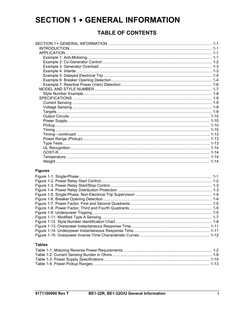 Basler Electric BE1-32R User Manual | Page 9 / 82