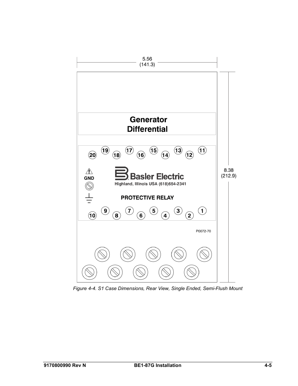 Basler Electric BE1-87G User Manual | Page 35 / 68