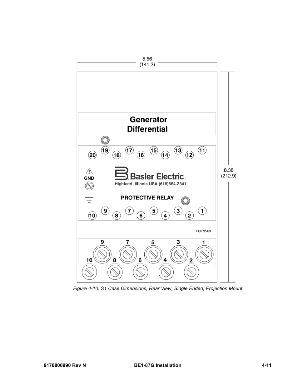 Basler Electric BE1-87G User Manual | Page 41 / 68