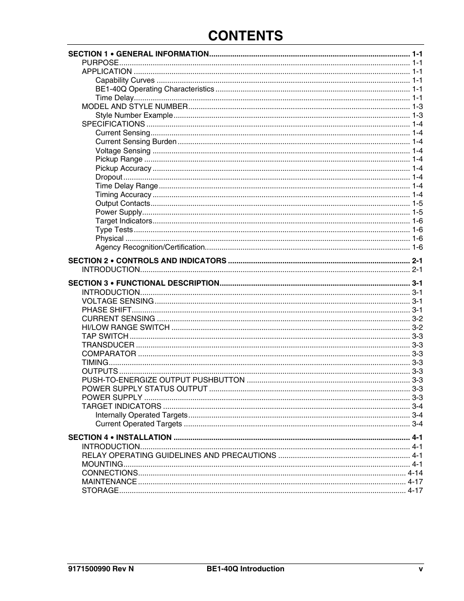 Basler Electric BE1-40Q User Manual | Page 7 / 48