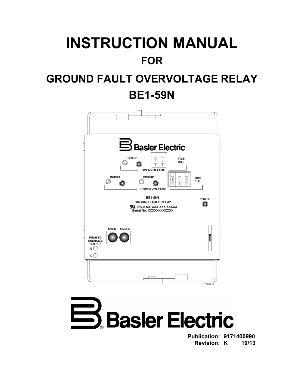 Basler Electric BE1-59N User Manual | 40 pages