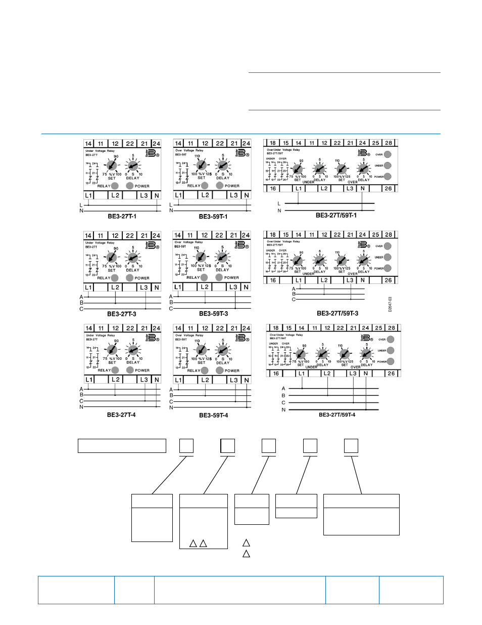 Instructions, Maintenance, Ordering information | Figures, 2 of 2 | Basler Electric BE3-27T User Manual | Page 2 / 2