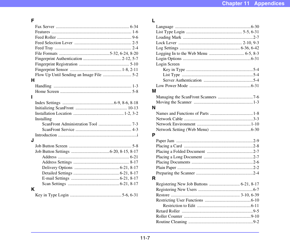 Canon SCANFRONT 300P User Manual | Page 191 / 193