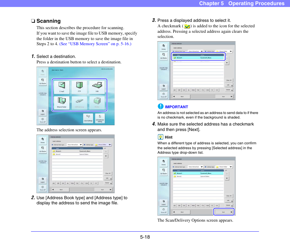 Scanning, Scanning -18 | Canon SCANFRONT 300P User Manual | Page 70 / 193