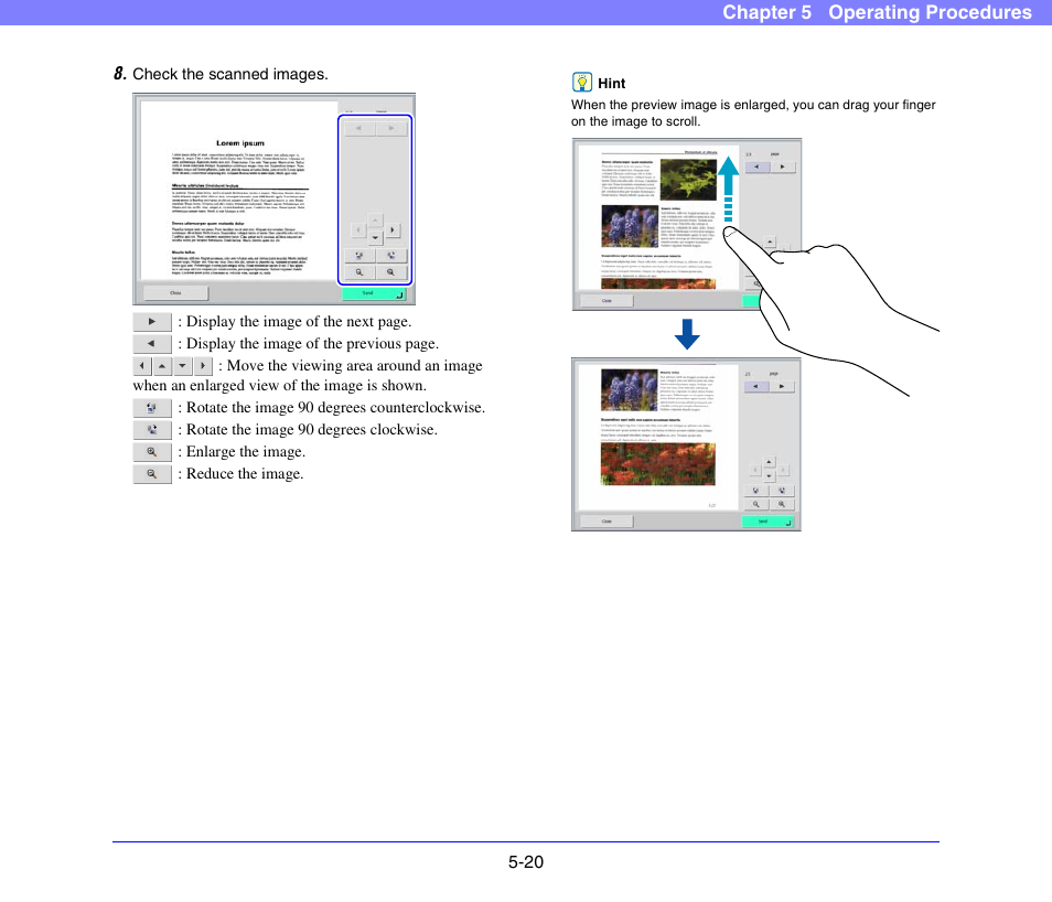 See p. 5-20.) | Canon SCANFRONT 300P User Manual | Page 72 / 193