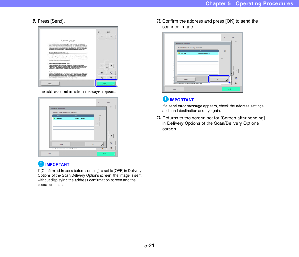 See p. 5-21.) | Canon SCANFRONT 300P User Manual | Page 73 / 193