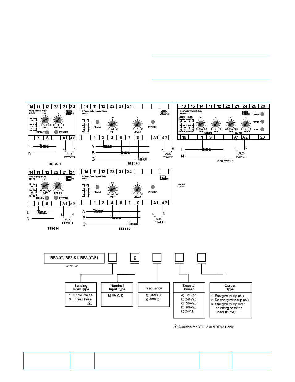Instructions | Basler Electric BE3-37 User Manual | Page 2 / 2
