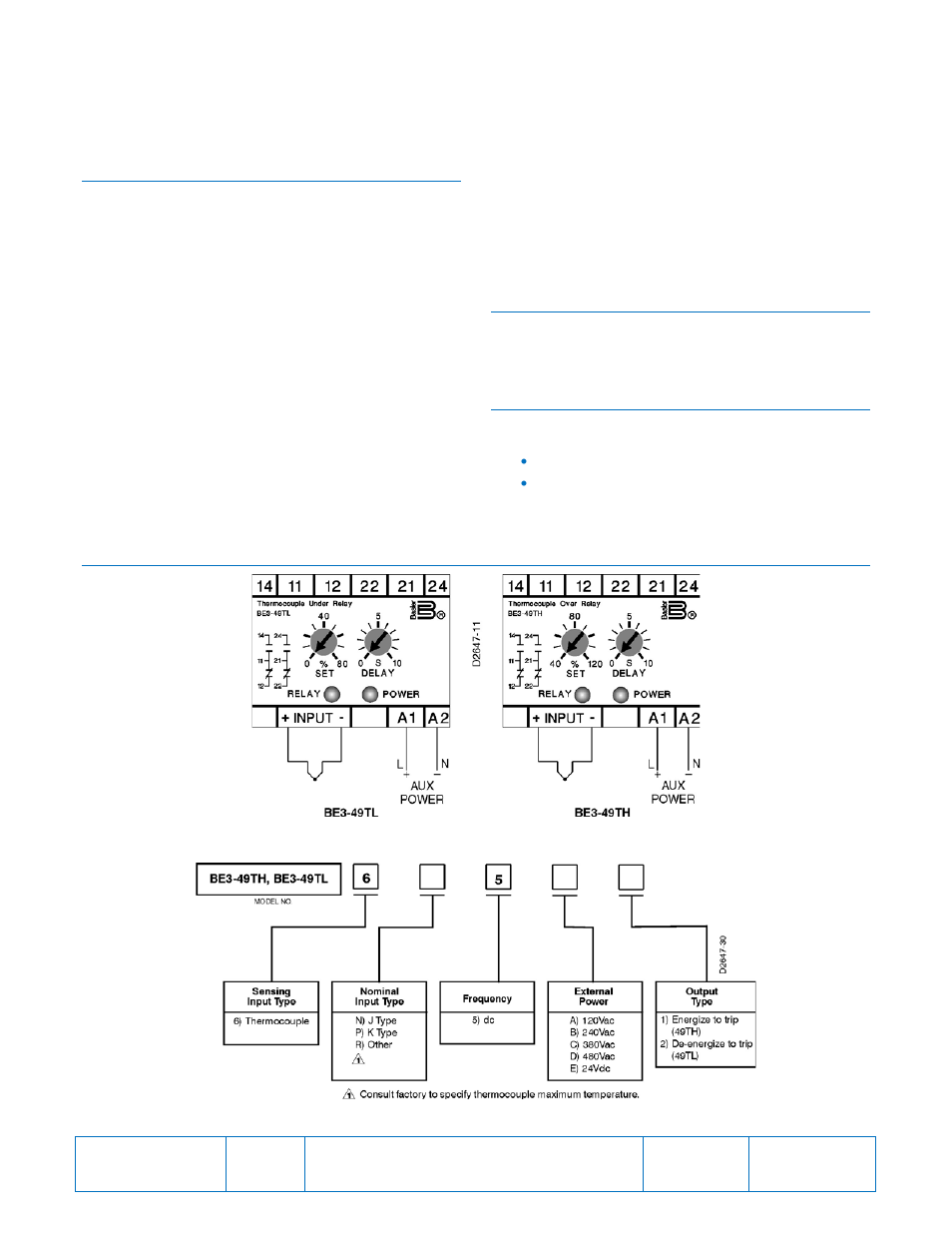 Instructions | Basler Electric BE3-49TH User Manual | Page 2 / 2