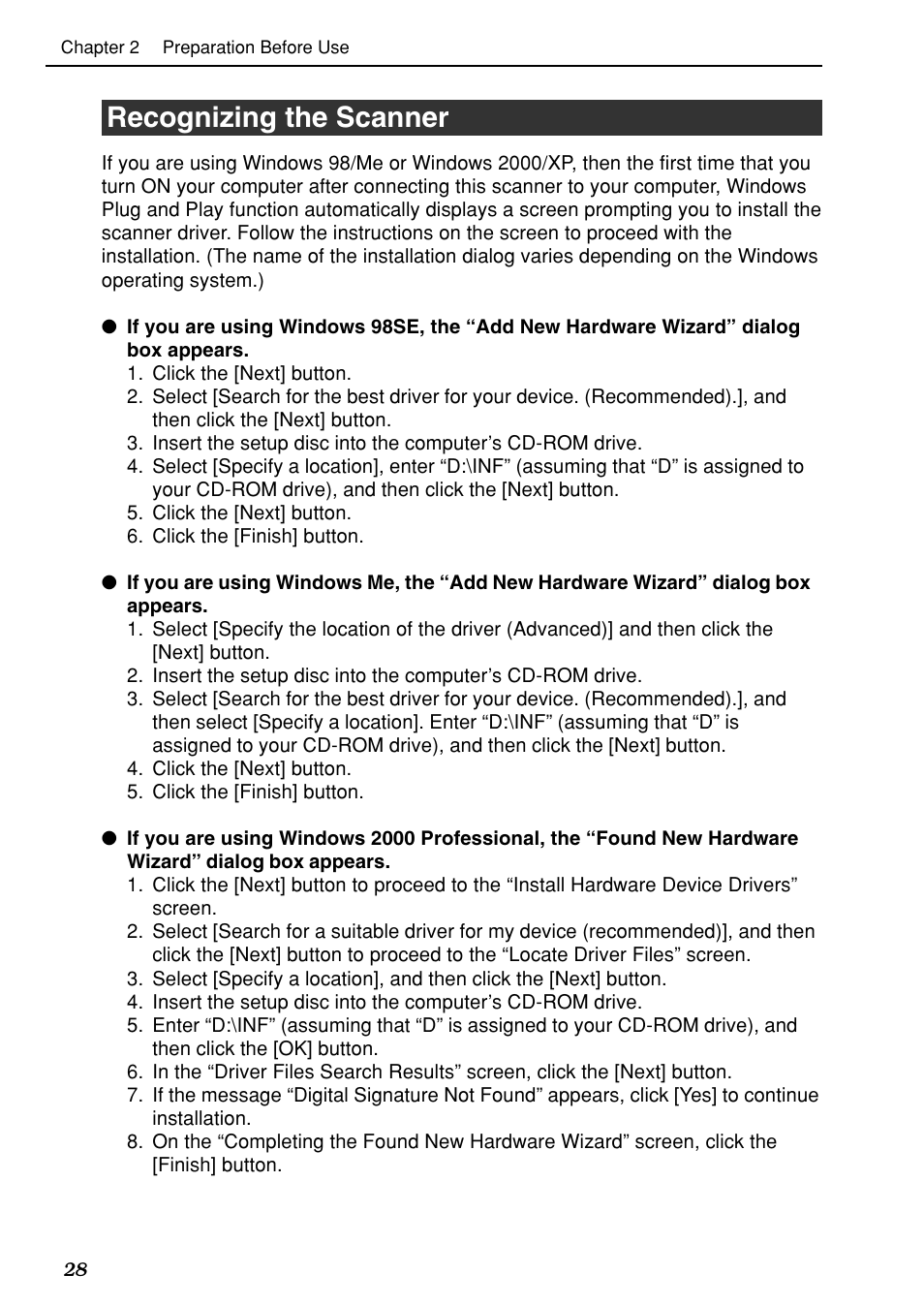 Recognizing the scanner | Canon DR-6080 User Manual | Page 31 / 108