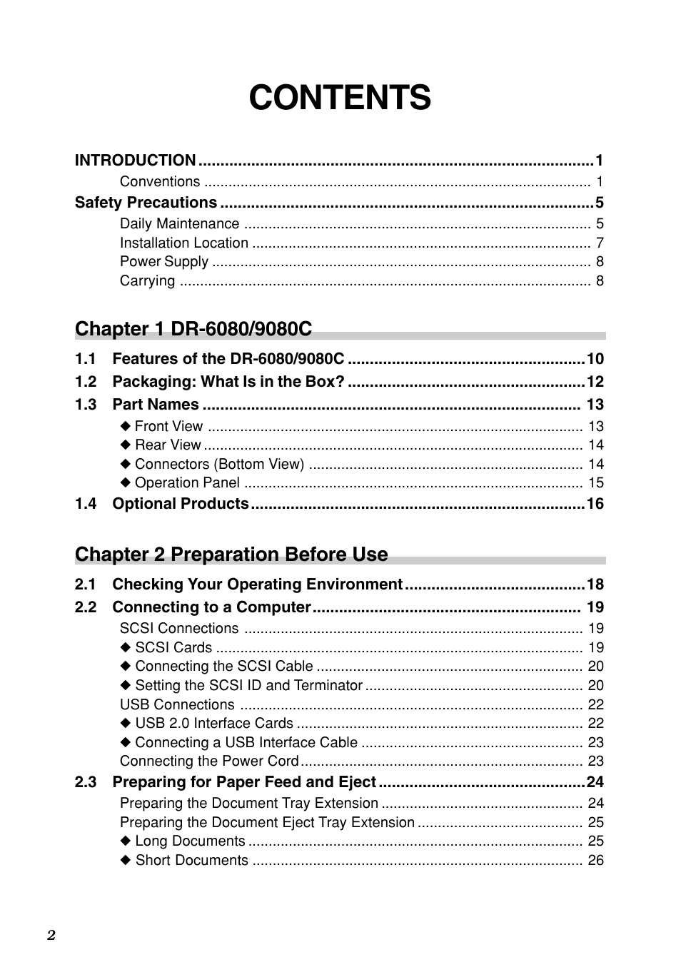 Canon DR-6080 User Manual | Page 5 / 108