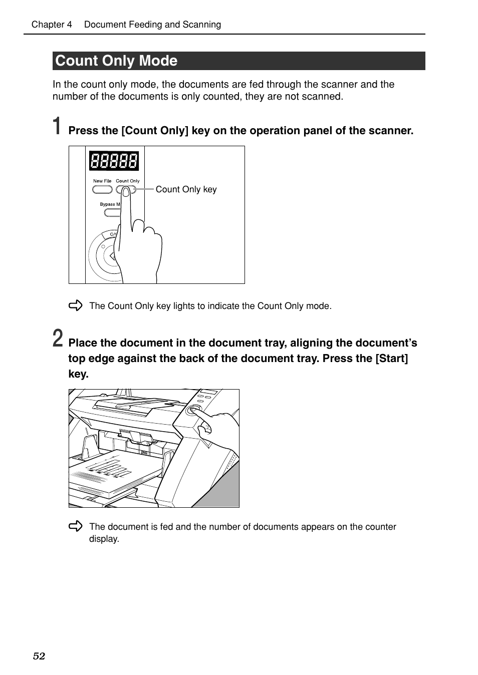 Count only mode | Canon DR-6080 User Manual | Page 55 / 108