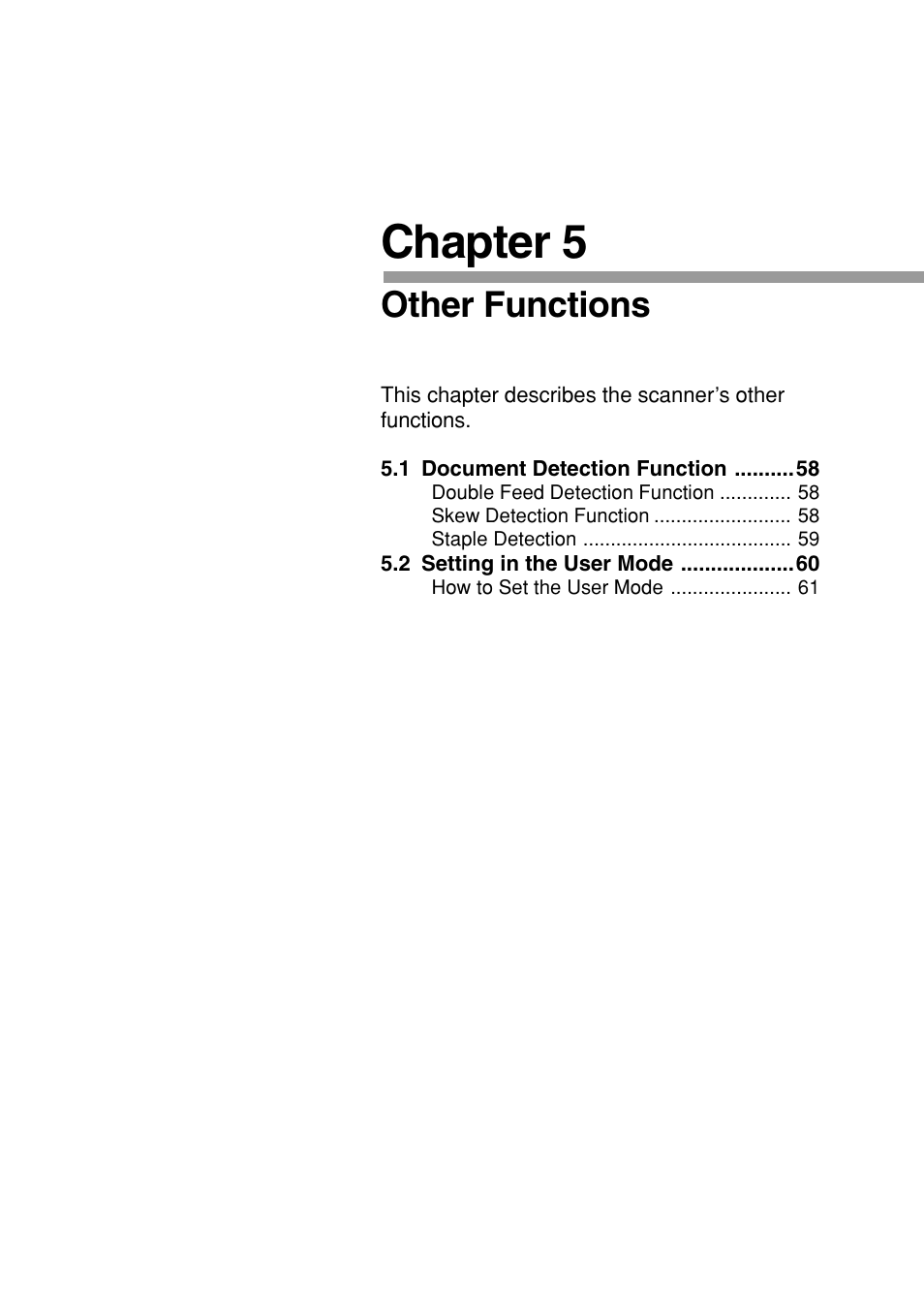 Chapter 5, Other functions | Canon DR-6080 User Manual | Page 60 / 108