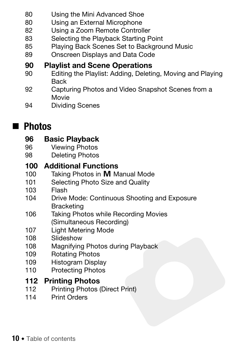 Photos | Canon HF M31 User Manual | Page 10 / 201