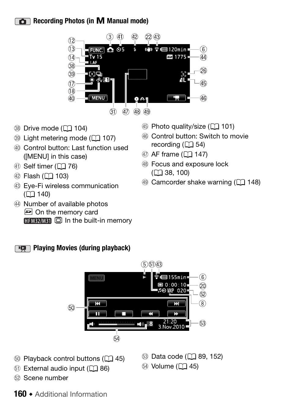 Canon HF M31 User Manual | Page 160 / 201