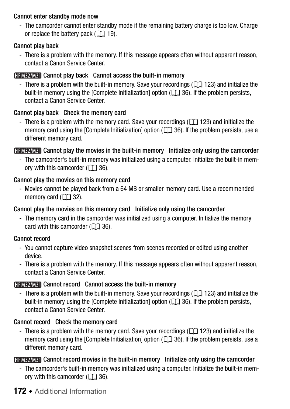 Canon HF M31 User Manual | Page 172 / 201