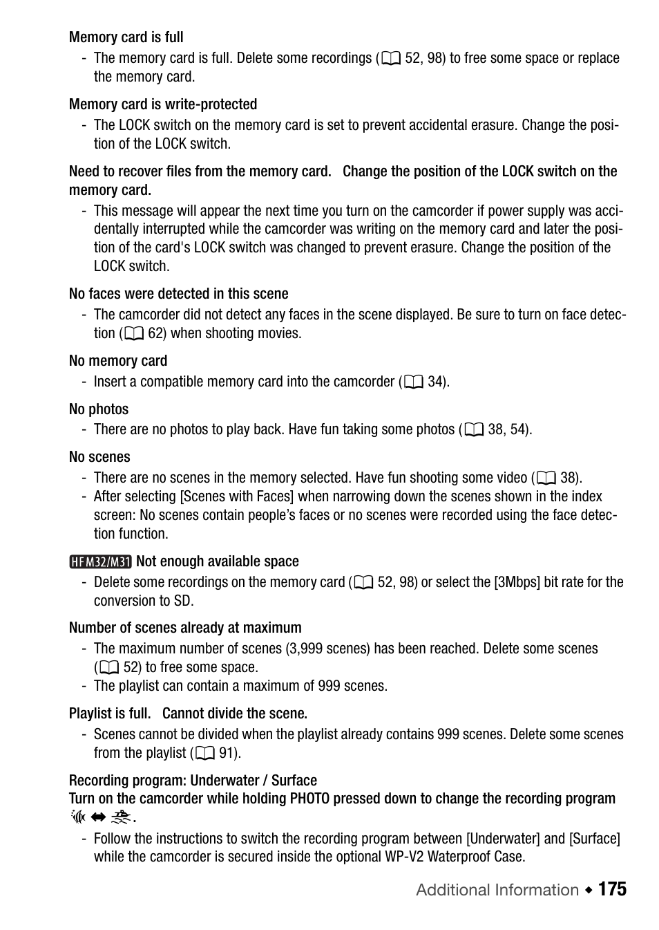 Canon HF M31 User Manual | Page 175 / 201