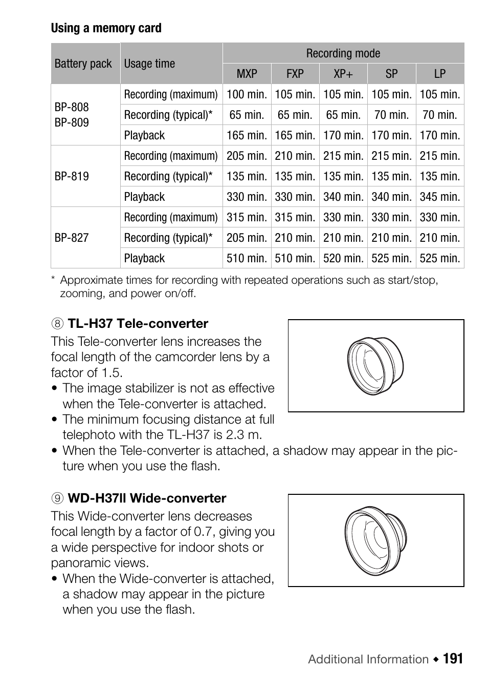 Canon HF M31 User Manual | Page 191 / 201
