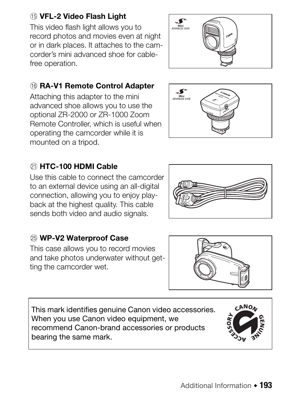 Canon HF M31 User Manual | Page 193 / 201