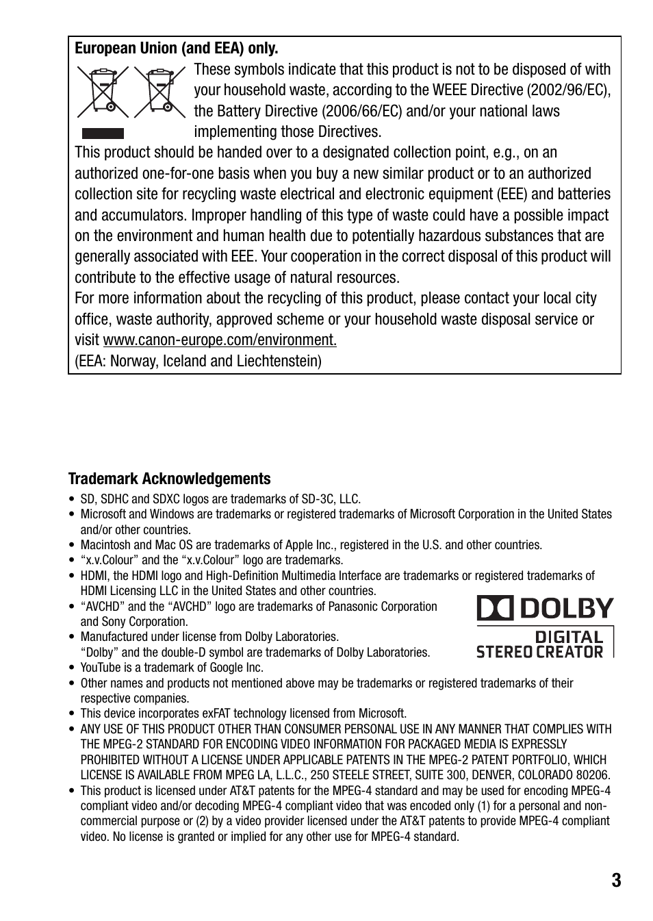 Canon HF M31 User Manual | Page 3 / 201