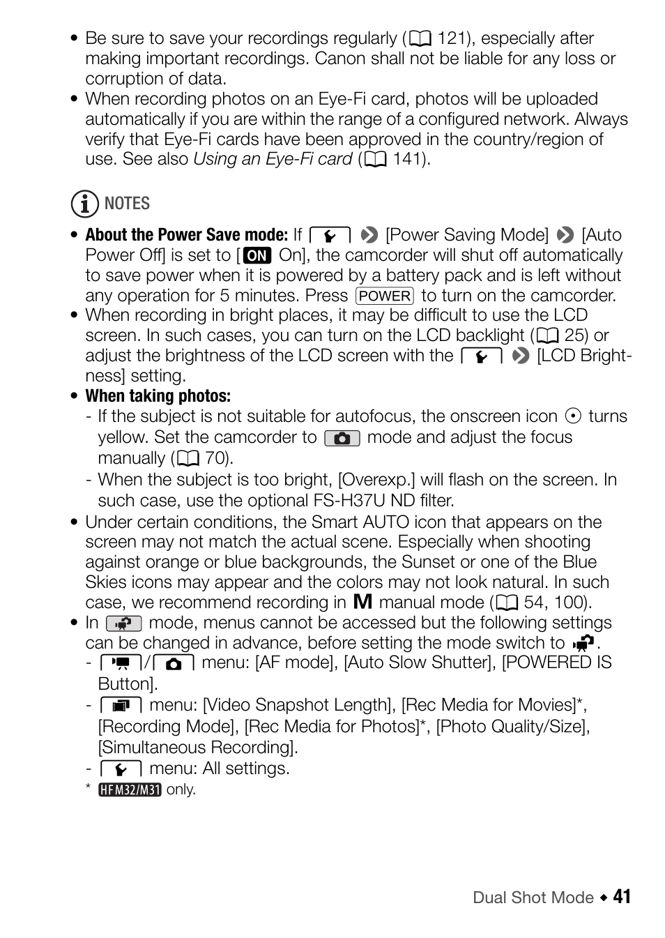 Canon HF M31 User Manual | Page 41 / 201