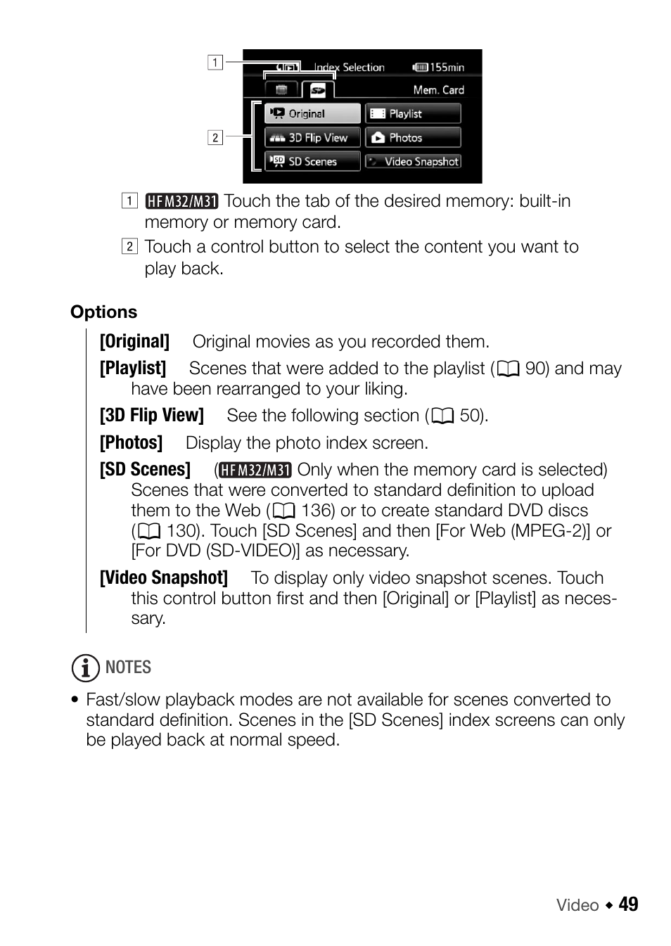 Canon HF M31 User Manual | Page 49 / 201