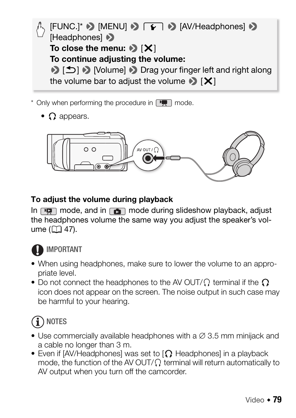 Canon HF M31 User Manual | Page 79 / 201