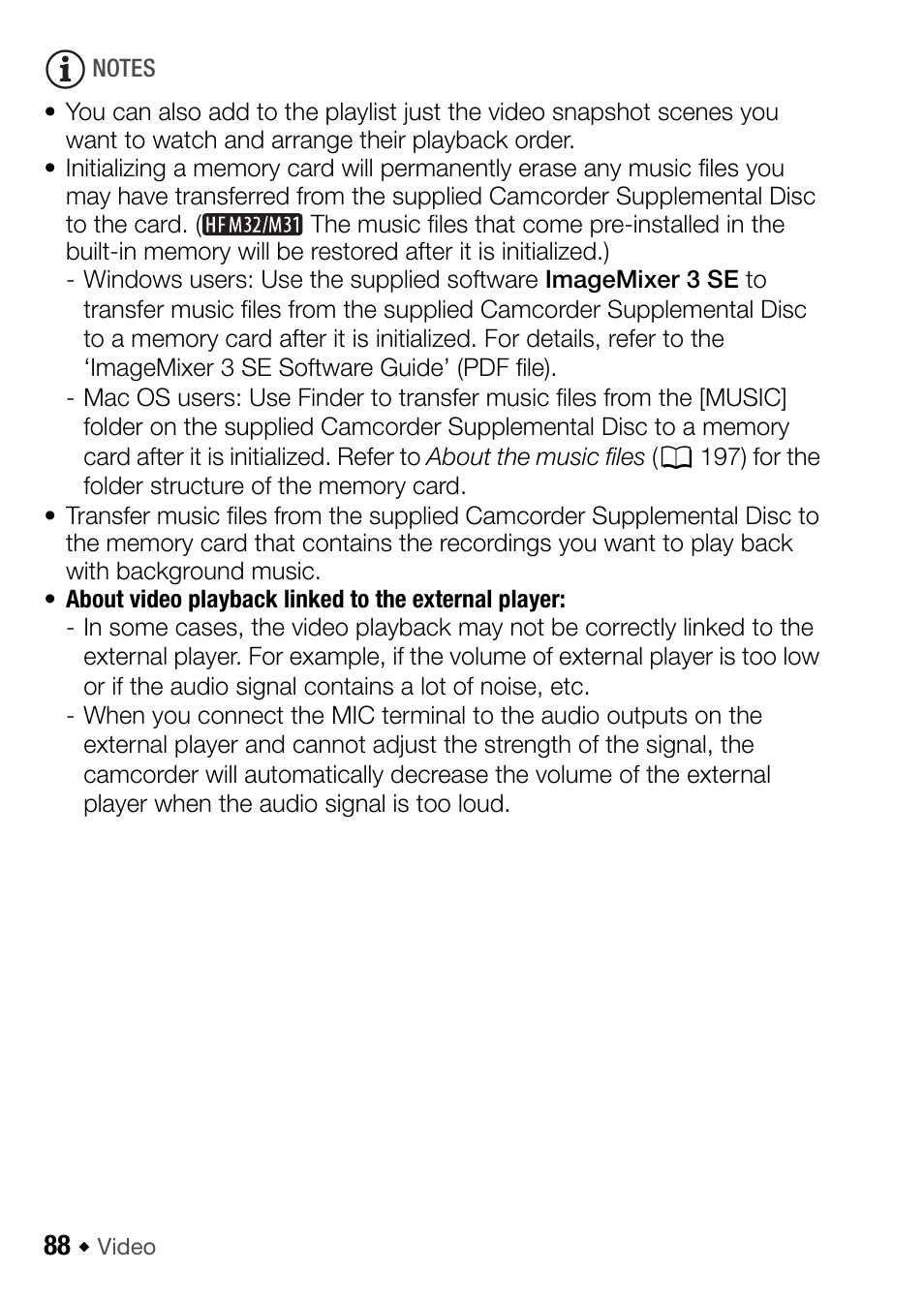 Canon HF M31 User Manual | Page 88 / 201