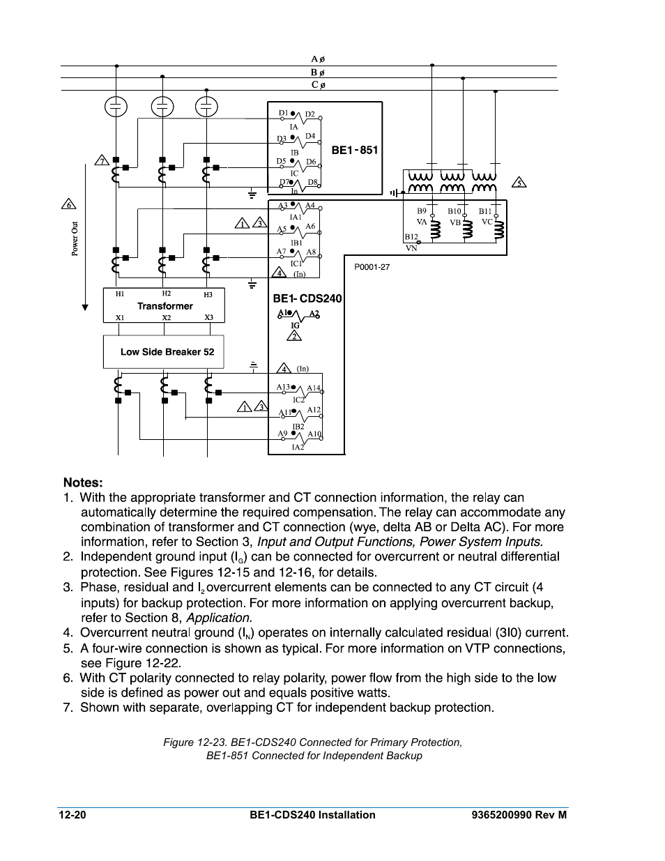 Backup -20 | Basler Electric BE1-CDS240 Installation User Manual | Page 22 / 30