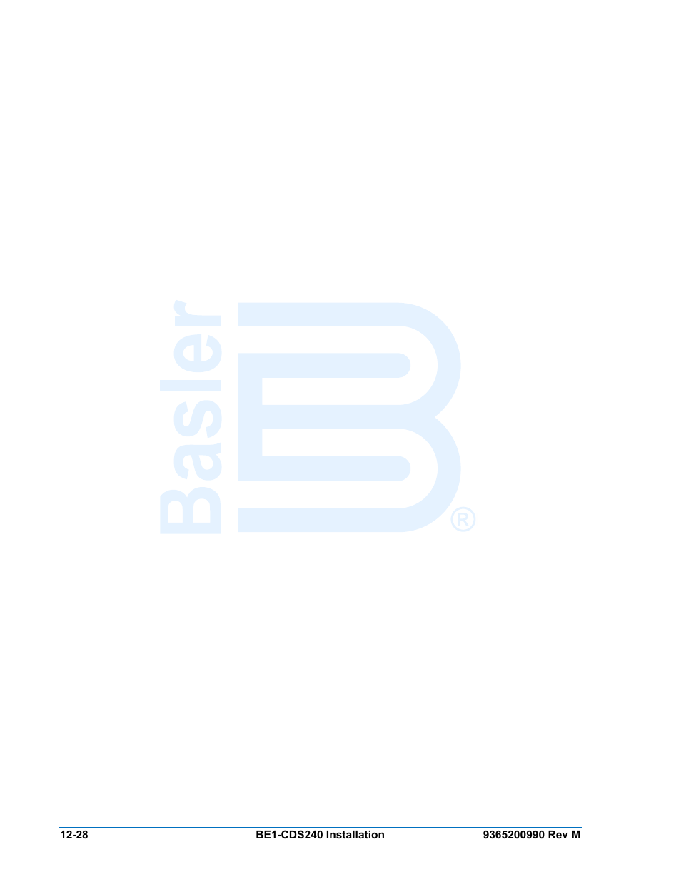 Basler Electric BE1-CDS240 Installation User Manual | Page 30 / 30