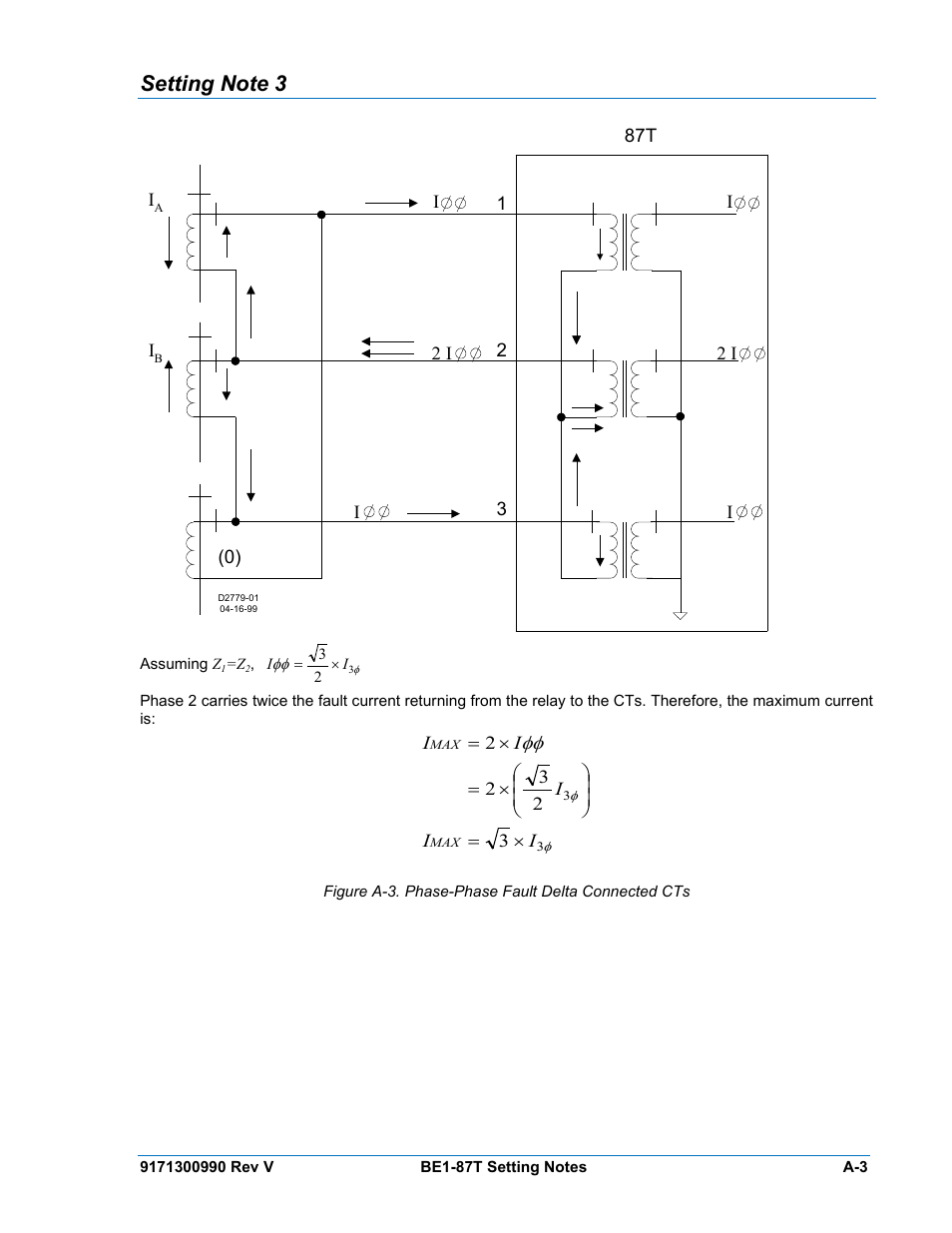 Setting note 3 | Basler Electric BE1-87T User Manual | Page 131 / 140