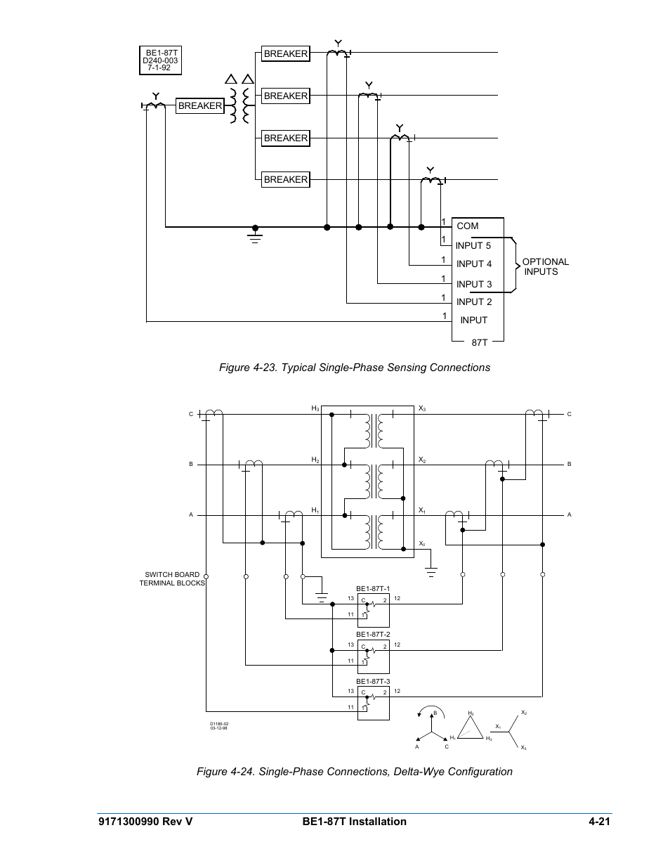 Breaker | Basler Electric BE1-87T User Manual | Page 63 / 140