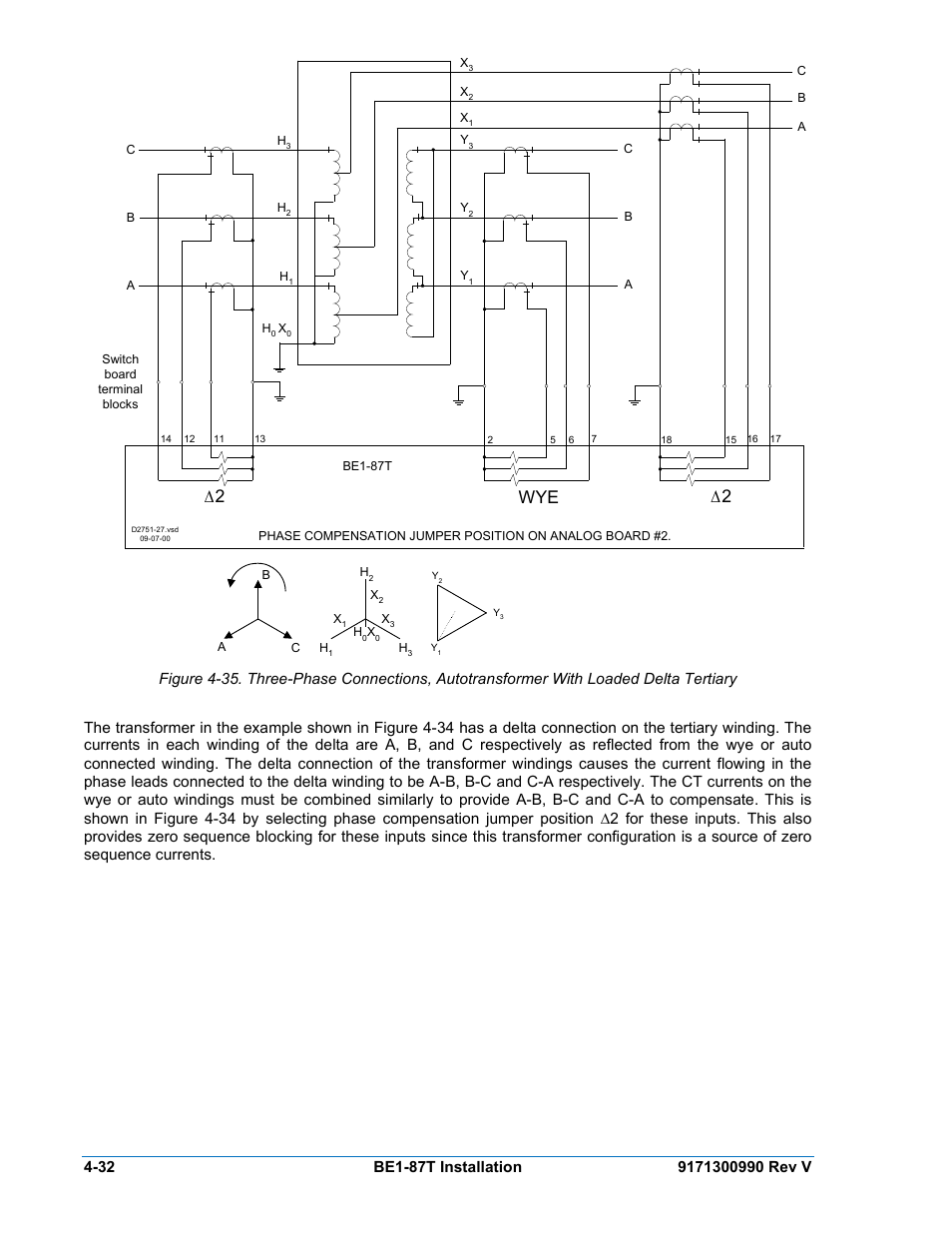 Wye ∆2 | Basler Electric BE1-87T User Manual | Page 74 / 140