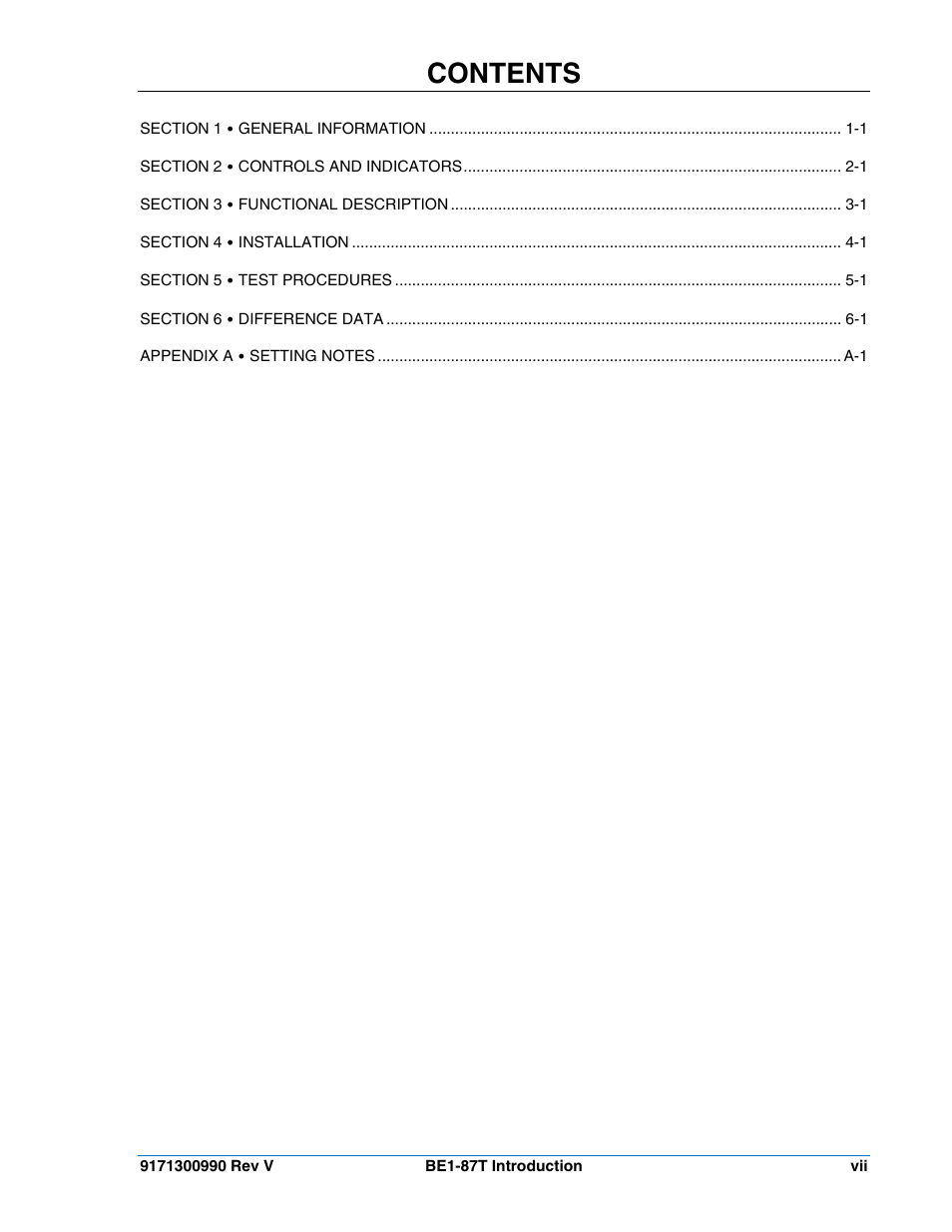 Basler Electric BE1-87T User Manual | Page 9 / 140